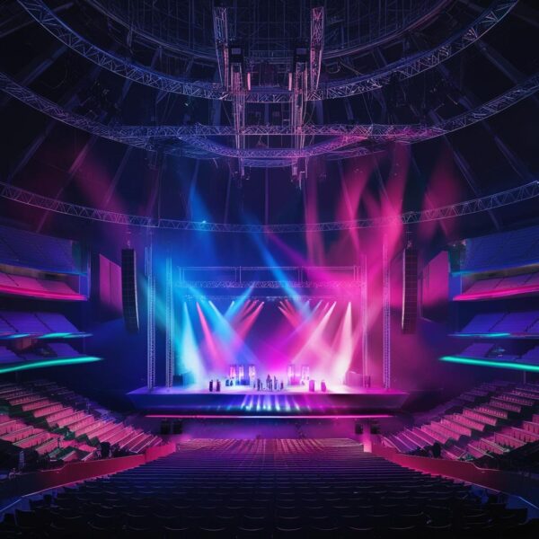 Concert stage setup