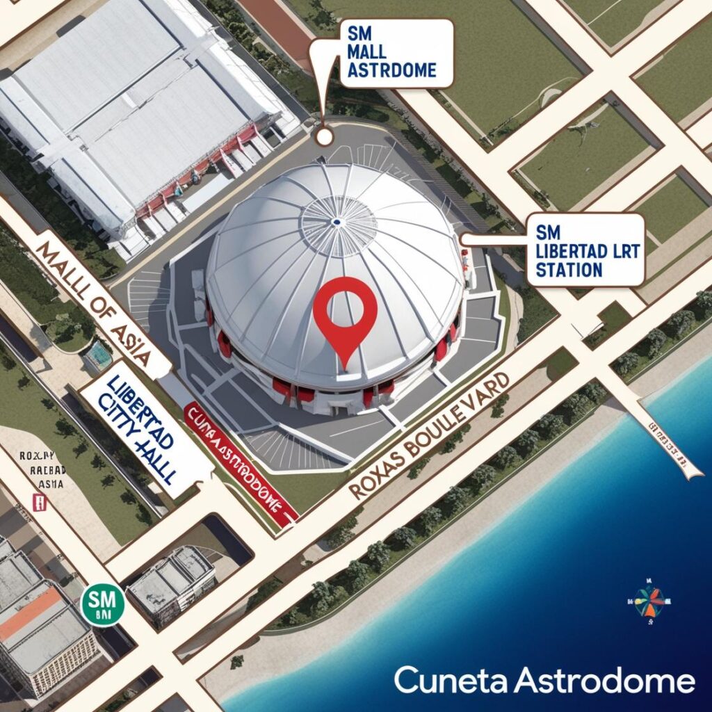 Astrodome on city map