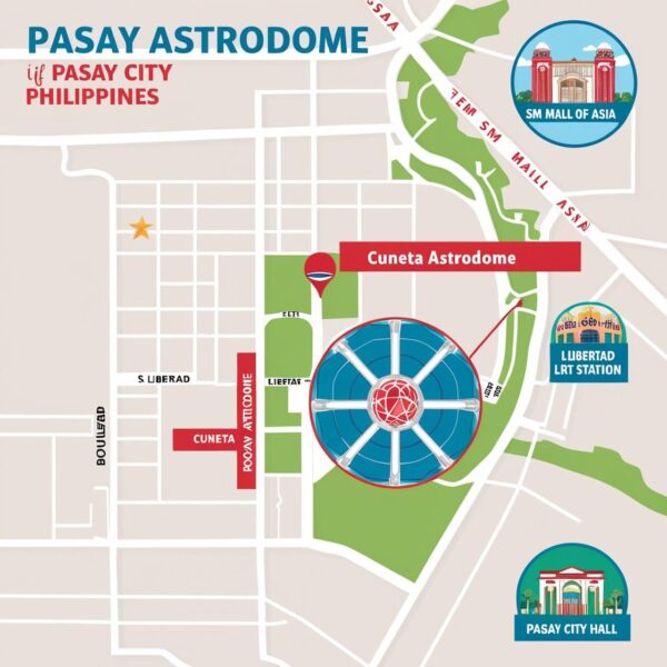 Nearby landmarks map
