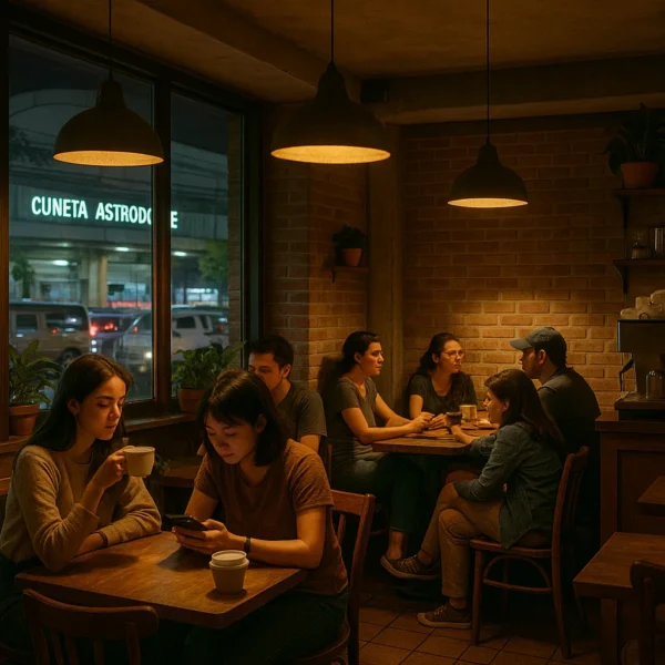 Cozy café near Cuneta Astrodome where event-goers wait for post-event traffic to clear