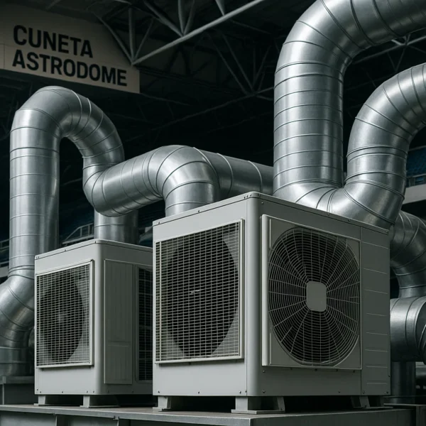 Centralized air conditioning and ventilation system inside Cuneta Astrodome.
