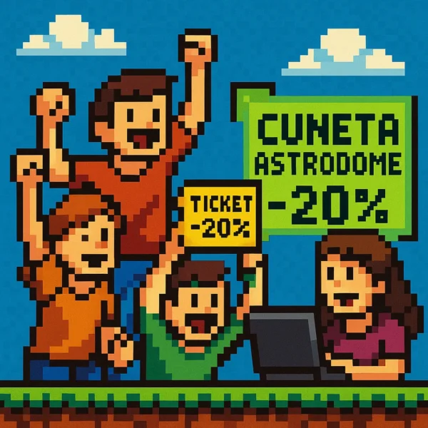 Young people celebrating getting discount tickets online for a Cuneta Astrodome event