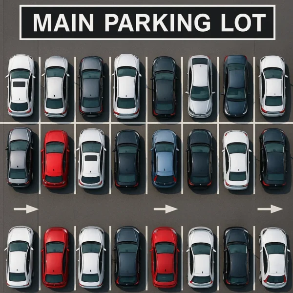 Main parking lot