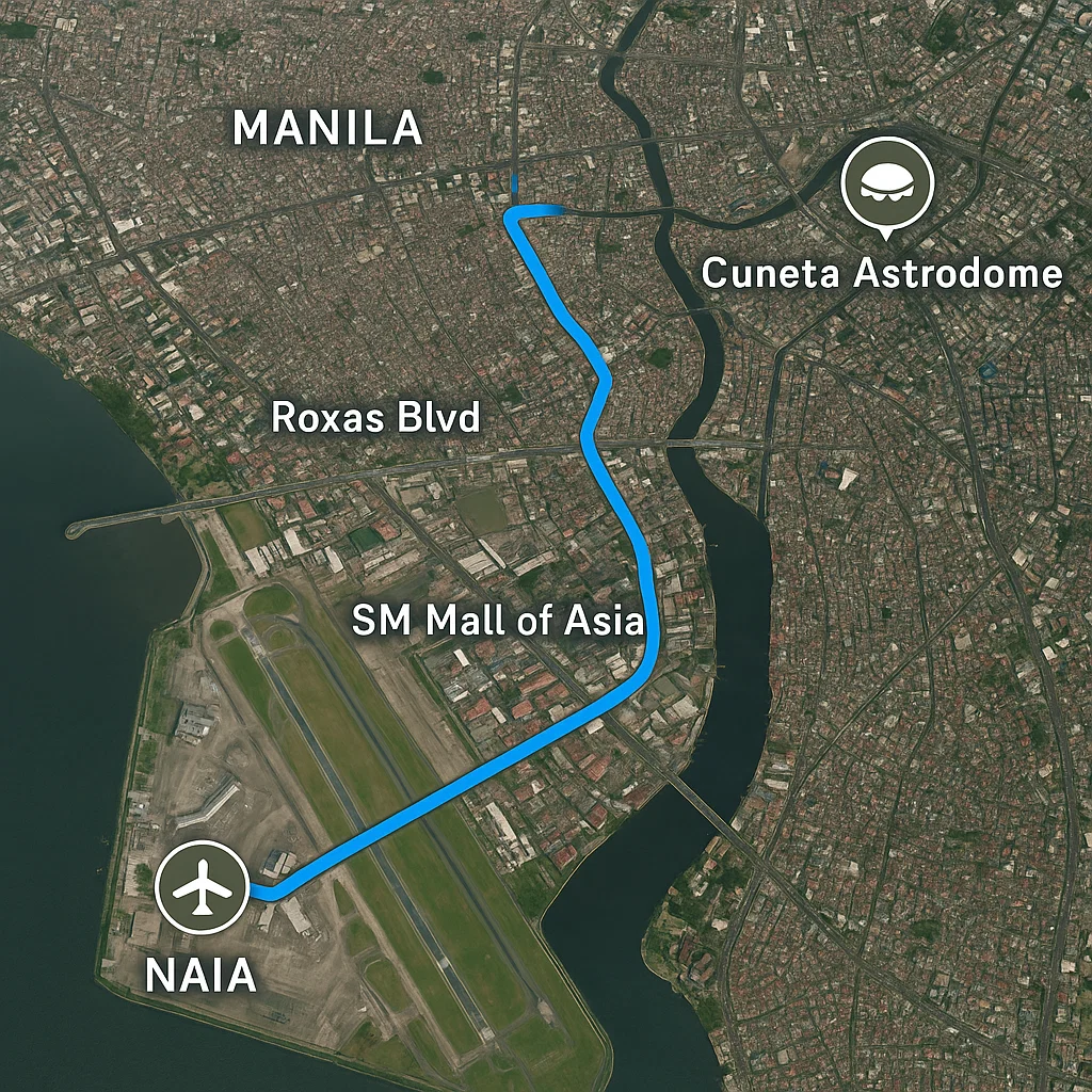 Cuneta Astrodome Directions: From NAIA Airport Step-by-Step