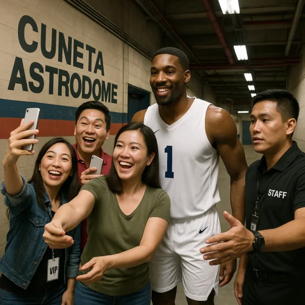 VIP guests enjoying behind-the-scenes access at Cuneta Astrodome