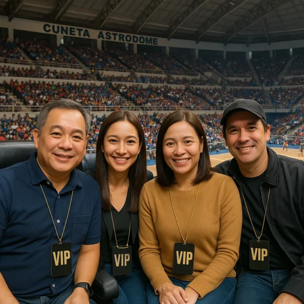 Happy VIP guests at premium seats with event view at Cuneta Astrodome