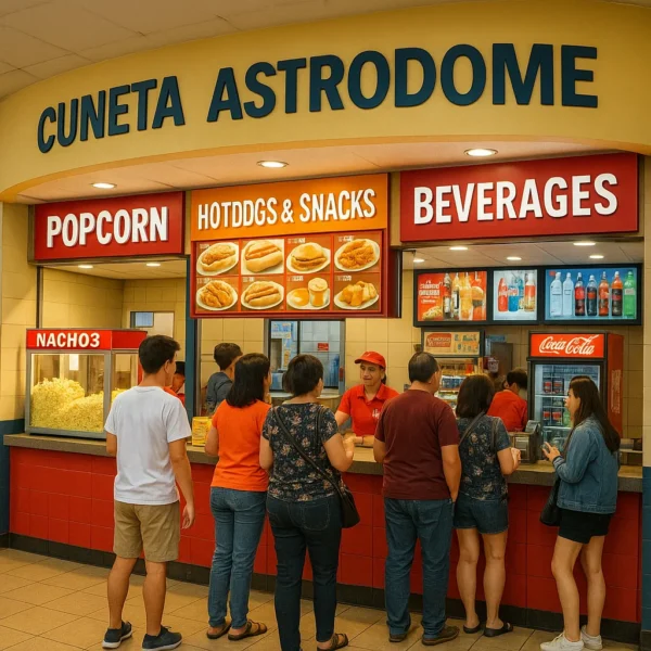 Food kiosks and snack stands at Cuneta Astrodome.