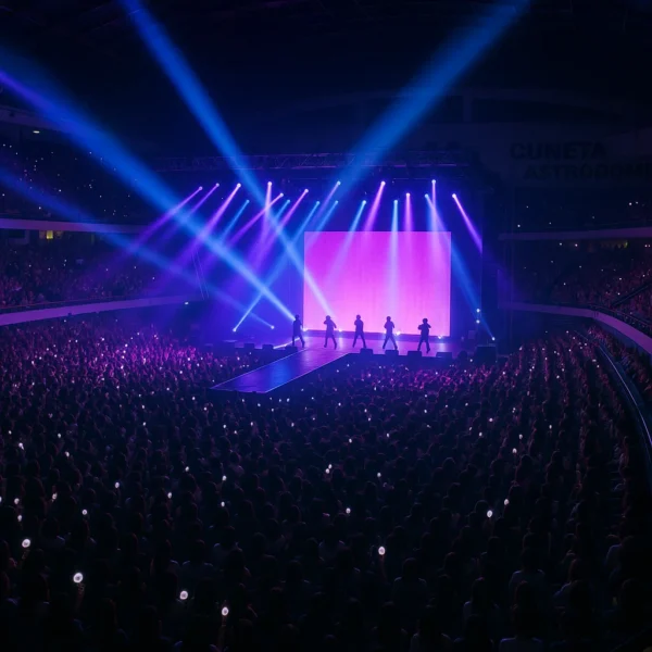 Full audience attending a K-pop concert at the modernized Cuneta Astrodome