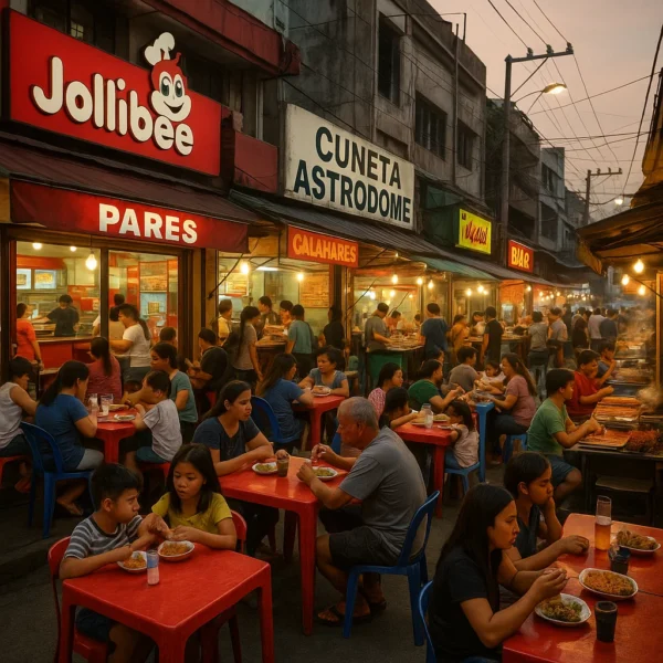 Local eateries and fast-food restaurants near Cuneta Astrodome